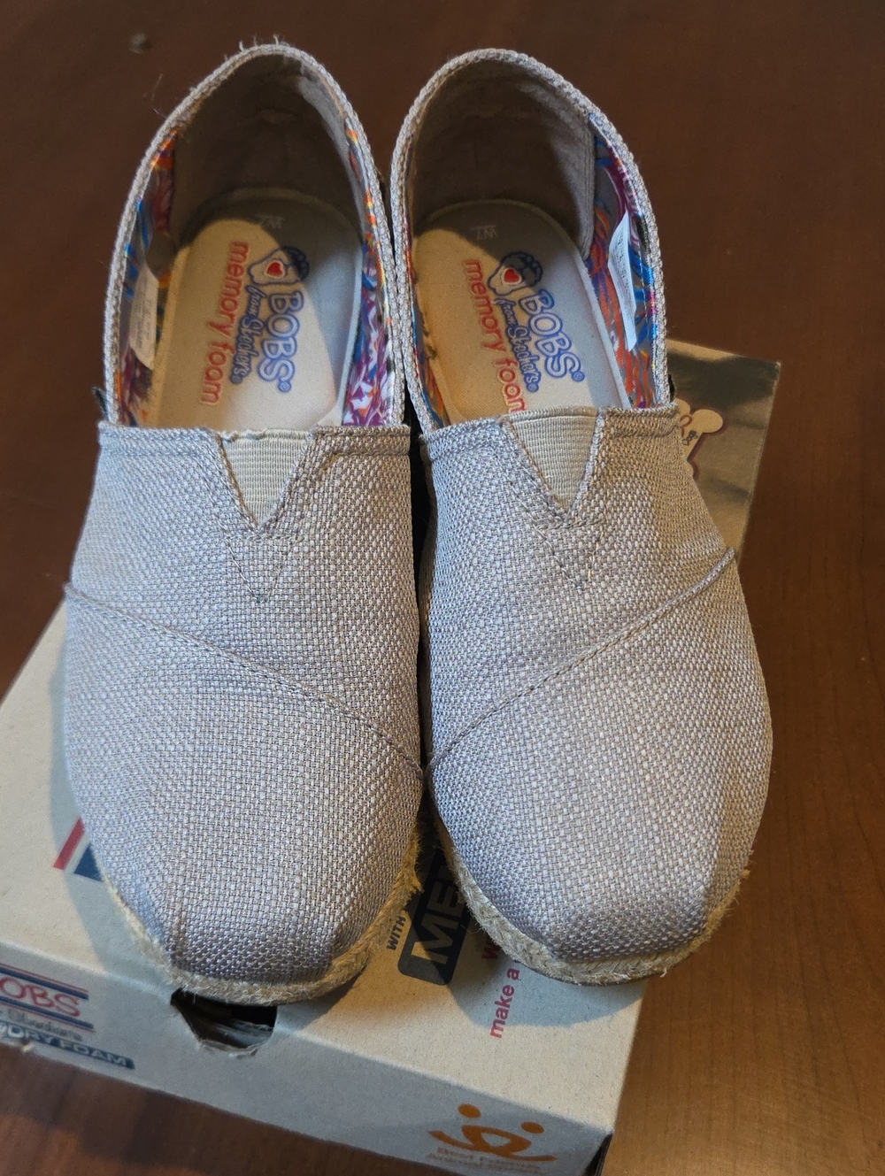 BOBS from Skechers Women's Slip-On Loafers in Light Gray